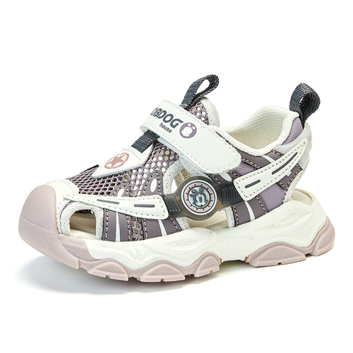 Нескользящие сандалии для мальчиков, дышащая пляжная обувь, 23-6 лет