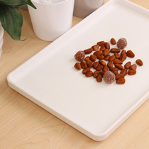 Plastic tray Rectangular household Nordic simple storage dish cake bread fruit plate Tea plate Water cup plate