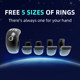 High-Quality Direct-Selling Hot-Selling Smart Ring Metal Bluetooth Ring Counter Waterproof Smart Ring Counter