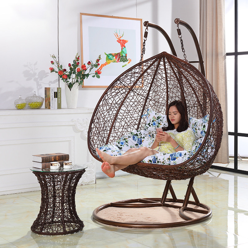 Double Hanging Basket Rattan Chair Balcony with Balcony Swings SWING CHAIR INTERIOR EXTERIOR HOME BIRD NEST SINGLE GONDOLADO SLOTH CRADLE CHAIR