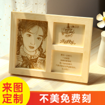 Wood Lettering Custom Photos Practical Birthday Gifts Girls Send Girlfriends Girlfriends Creative Surprise Couple