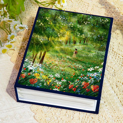 Small Photo Album, Commemorative Album, Family Large-Capacity Interstitial Photo Storage Album, 345-Inch 6 Growth Record Classy Photo Album