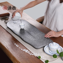 Yuanyun Fire Stone tea tray household simple drainage Wujin Stone tea tray small dry bubble tea sea can be customized
