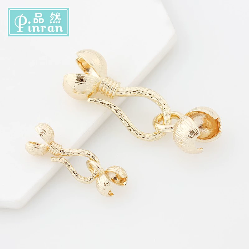 Trang sức bảo quản màu Phụ kiện tự làm khóa vàng 14K không phai màu liên kết khóa móc khóa túi lớn khóa khóa vòng tay khóa vòng cổ khóa đầu khóa - Phụ kiện chăm sóc mắt