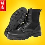 Рабочие туфли, кожаные высокие сапоги с молнией