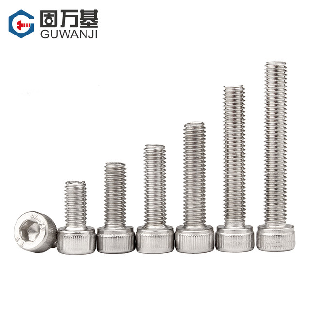 screws socket hexagon 304 ສະແຕນເລດ hexagon socket bolts Cup head screws ທໍ່ຫົວກະບອກ M3M4M5M6