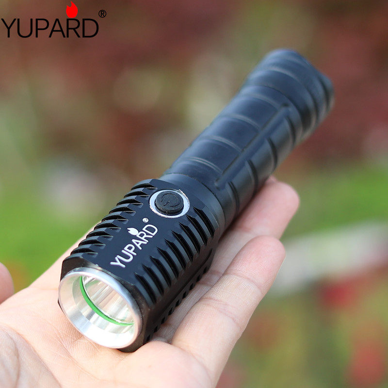 LED rechargeable mini camping outdoor hiking fishing portable intense light flashlight Far from outdoor 18650 battery