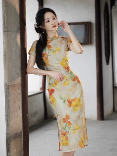 Cheongsam Clear Clearance | Вызовите название съемки и код кода размера, с микрофором, разум, не меняйте благосостояние, не возвращаясь