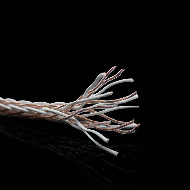 8TC horn line 16 strands woven pure copper speaker line pure copper horn line 8N sound wire loose wire