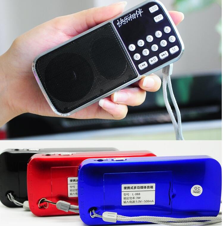 Chúc bạn đồng hành âm thanh di động L-088 radio cầm tay Máy nghe nhạc MP3 ngoài trời cho người già - Máy nghe nhạc mp3 