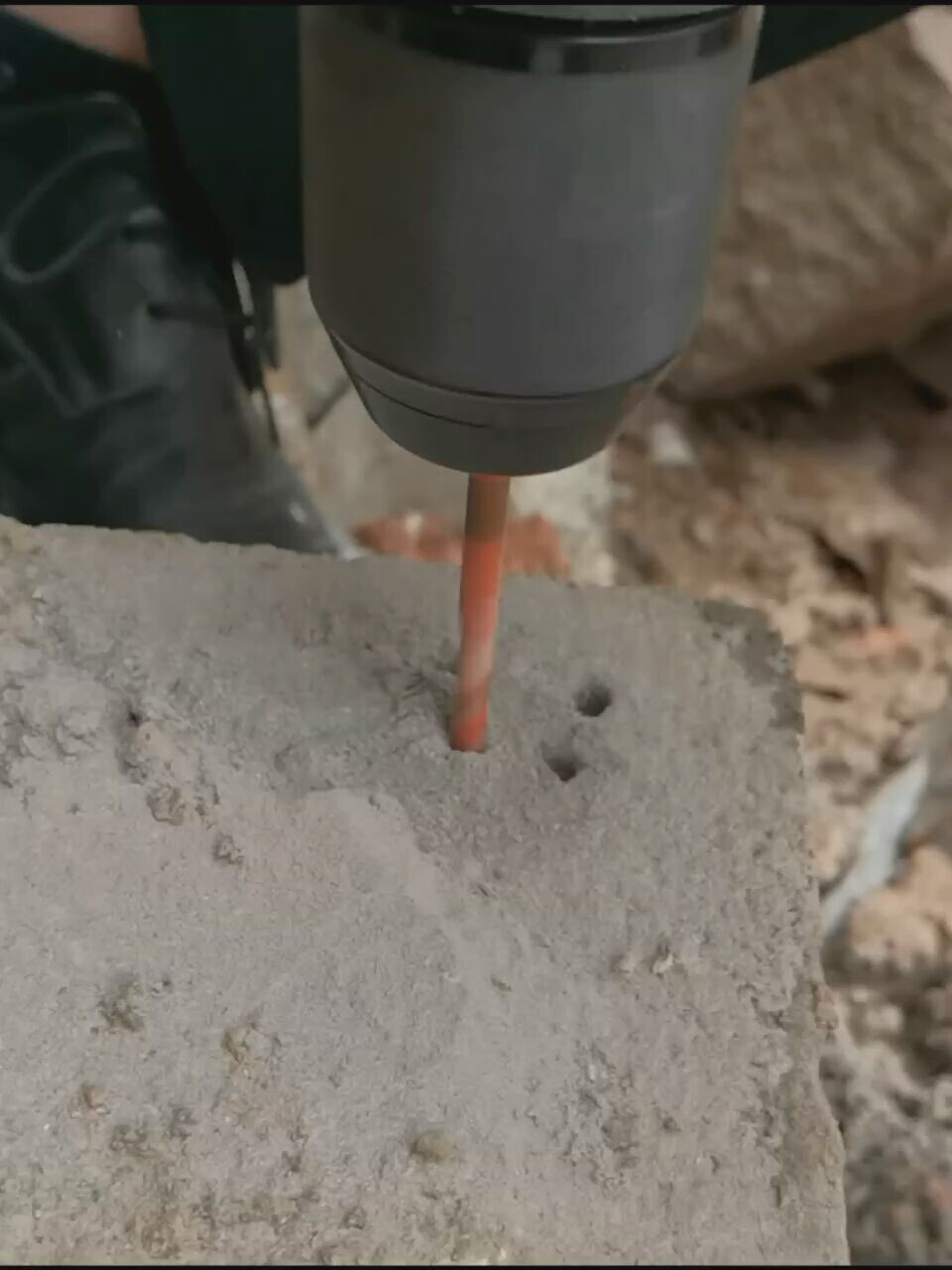 Overlord drill set Cement tile drilling electric drill Cement wall concrete alloy drilling triangle drill