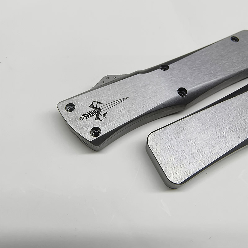 Bumblebee Edition Micro-Technology Steel Handle Little Dragon M390 Concave Grinding Liquid Mirror Finish Stainless Steel Handle Outdoor Edc