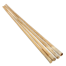 Ten-year-old white wax pole martial arts stick Shaolin long stick shaking big pole Taiji pole yellow leather round wooden stick 4 meters