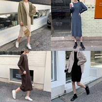  (Clearance non-returnable)Long dream wild bottoming sweater skirt Womens knitted top inner tie skirt