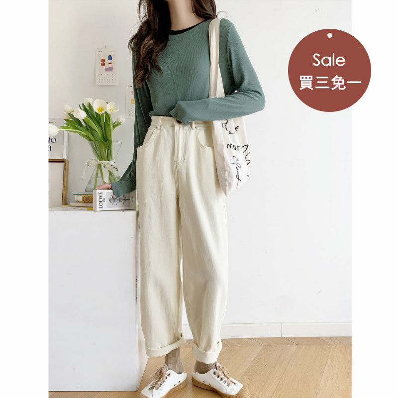 Buy three free berries sauce fruit juice T-shirt short blouses women's spring slim cut inside a bottom-knit weasel-shirt early spring