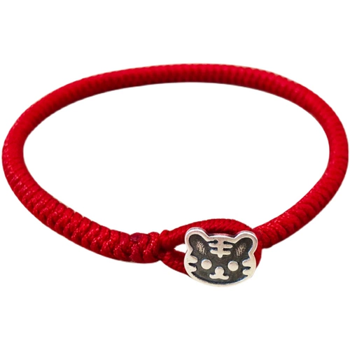 Оригинальный оберег на день рождения ручной работы, браслет из красной нити, браслет с одной бусиной, защитный амулет, серебро 925 пробы, на удачу, подарок на день рождения