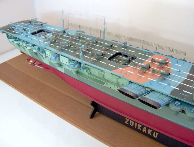Japanese military aircraft carrier Zuikaku Paper Model Kit