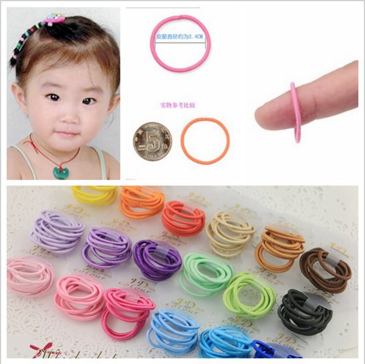 Baby hair ring thumb ring without wrapping hair base small hair ring hair accessories mini basic rubber band baby headwear