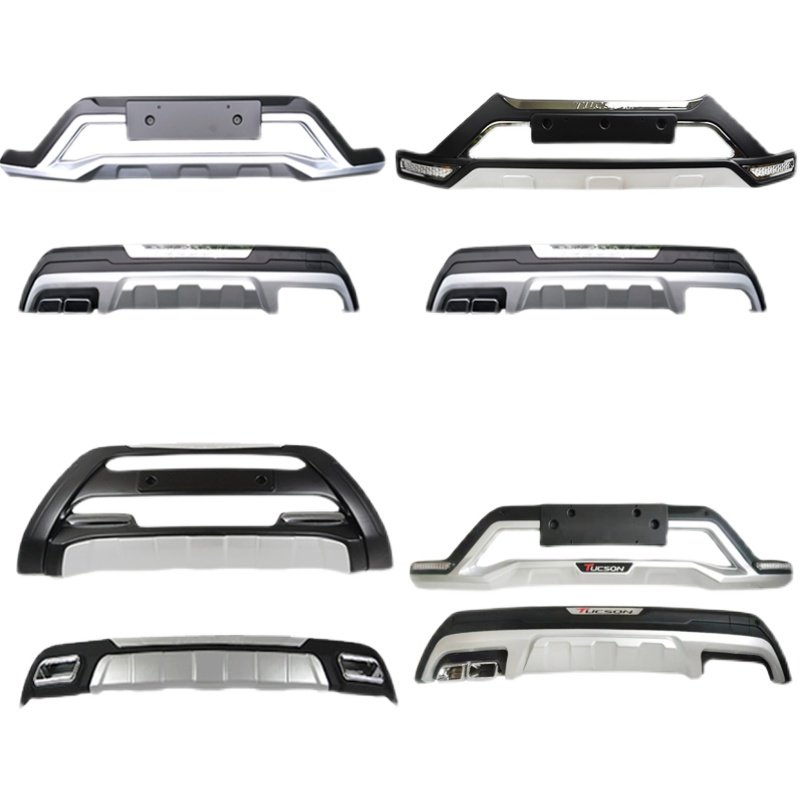 Suitable for 15-18 Hyundai Tucson Modified Bumper with Decorative Bar, Anti-Collision Bar, Protective Bar, Front and Rear Bumper