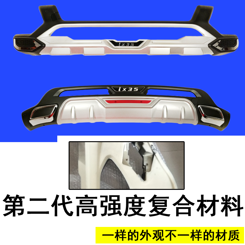 Beijing Hyundai 18-20 Ix35 Modified Bumper Front and Rear Guard Bumper Anti-Collision Decorative Bumper Protection Upgrade Surround