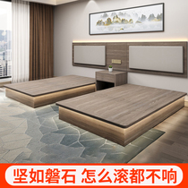 Hotel furniture standard room full set hotel special bed double hotel double bed Hanting style apartment B&B room customization