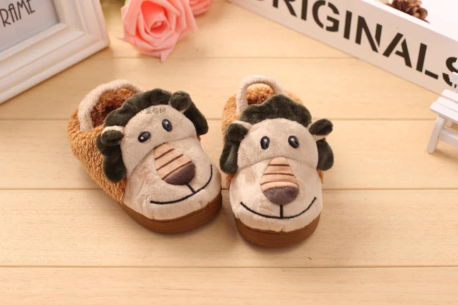 Pantoufles enfants en suède pour hiver - semelle caoutchouc - Ref 1010583 Image 26