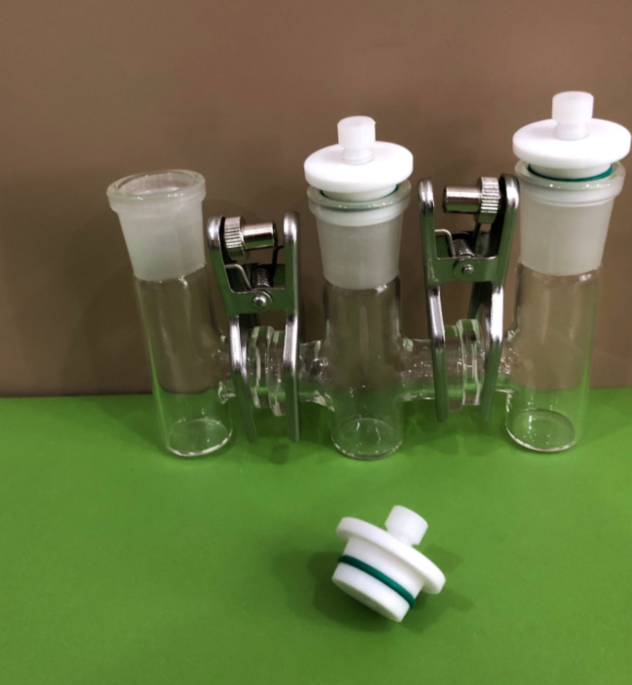 单体25ml 三联体 H型玻璃电解槽  三电极密封电解槽 电解池