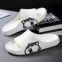 Slippers mens 2021 new outer wear fashion thick bottom personality leisure non-slip wear-resistant outdoor sports home flip flops