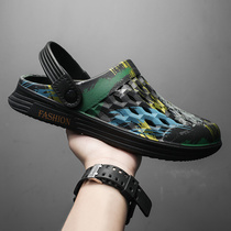 Cave shoes mens 2021 summer new non-slip outer wear thick bottom trend nurse Baotou sandals beach mens slippers