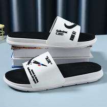 Slippers mens 2022 summer new mens thick bottom outer wear Korean version of the personality wear-resistant basketball non-slip sports flip flops