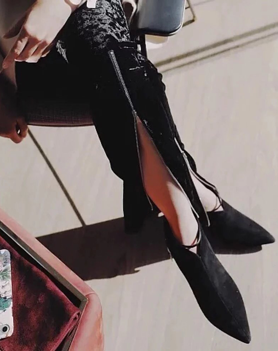 I am Capricorn French elegant Sheepskin ankle boots Boots Autumn and Winter limited edition