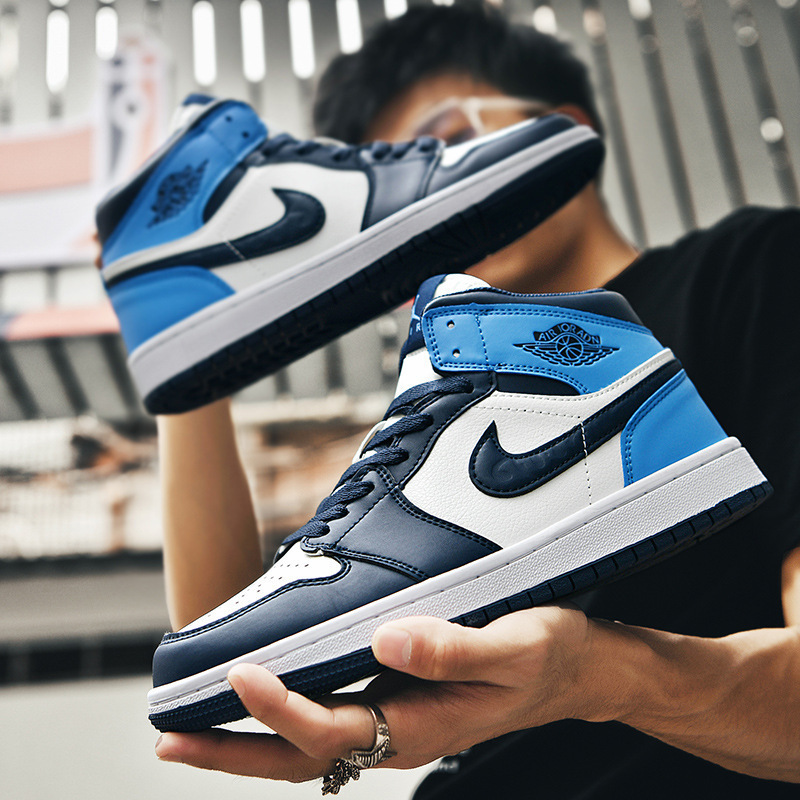 Putian Aj Men's Shoes New Model Guo Ailun High-Top Sneakers Casual Black and White Panda Sports Shoes Versatile Couple Trendy Women's Shoes Putian Aj Men's Shoes New Model Guo Ailun High-Top Sneakers Casual Black and White Panda Sports Shoes Versatile Couple Trendy Women's Shoes