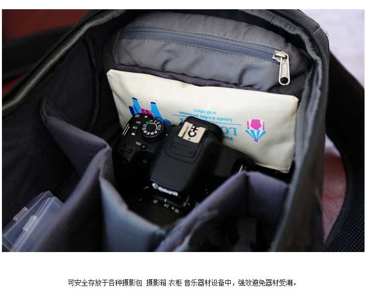 Backpackers hạt ẩm SLR túi máy ảnh 100 g túi hút ẩm tủ khô tủ quần áo nấm mốc di động phụ kiện điện thoại - Phụ kiện máy ảnh DSLR / đơn chân đế điện thoại quay phim