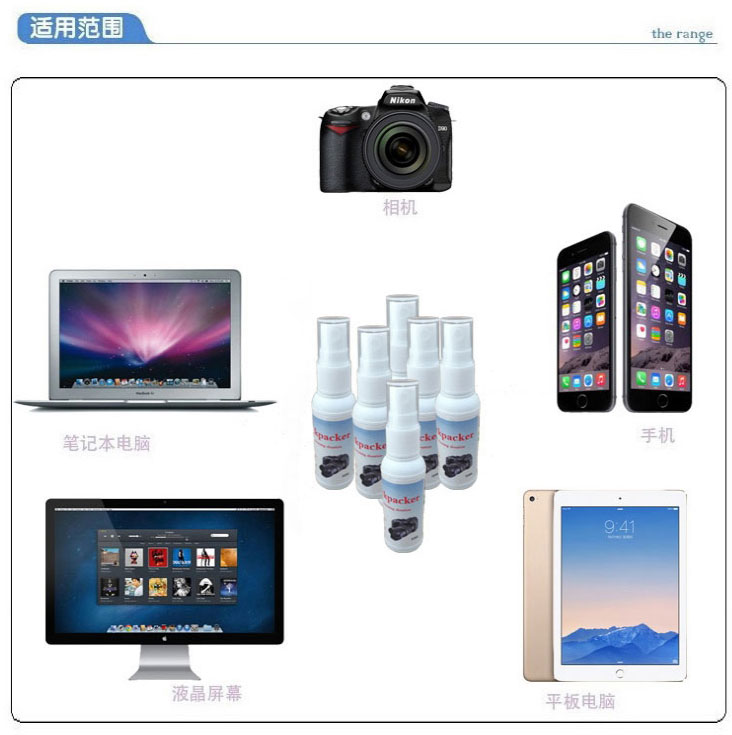 Miễn phí vận chuyển Canon SLR ống kính máy ảnh duy nhất vi làm sạch phụ kiện phù hợp với chất tẩy rửa lỏng Sony máy tính di động kỹ thuật số - Phụ kiện máy ảnh DSLR / đơn tripod quay phim