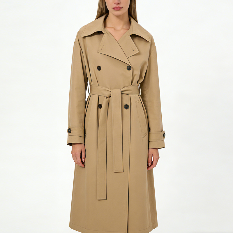 Stunning Women's Trench Coat 2026 New Model Brand Genuine High-End Fashion Jacket Women's Spring Dewdrop Series