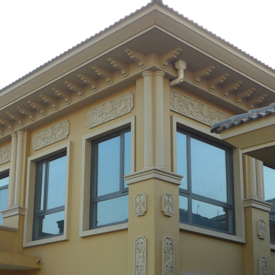 Eurostyle Building Villa Exterior Wall Decorated Sandstone Reliefs Windows Cover Components House Eatery Streaks