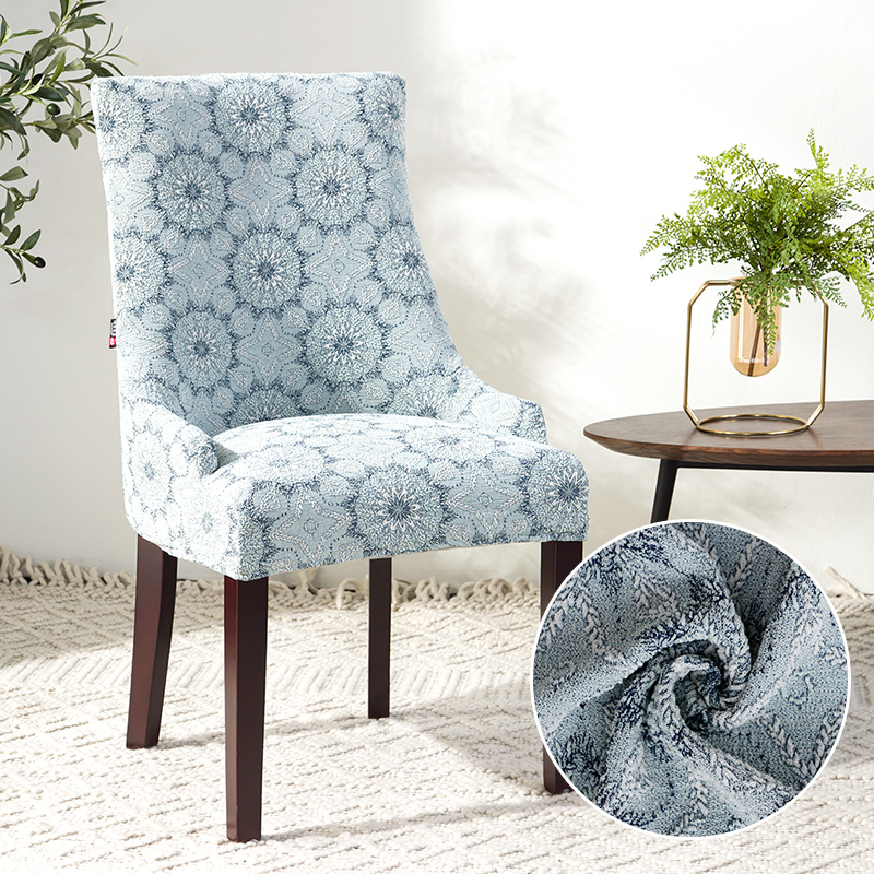 European table chair cover suit household chair sleeve cocktail fabric elastic connecting modern simple support customization