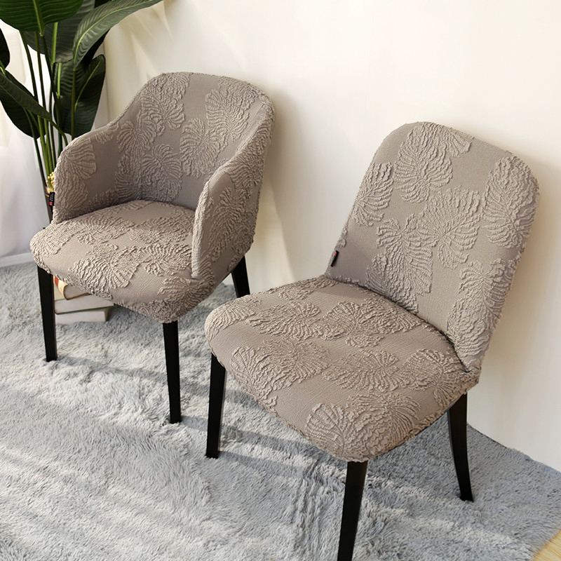 Curved dining chair cover home chair back cover universal one-piece stool cover chair cover chair cover modern simple customization