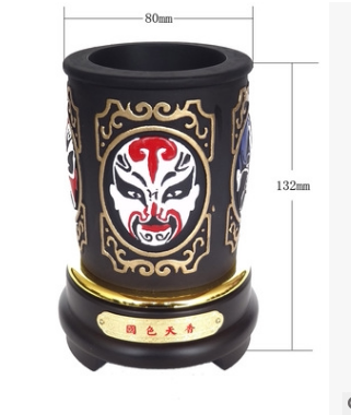 Pen container ornaments office desk charcoal carving study graduation teacher practical business gifts souvenir customization