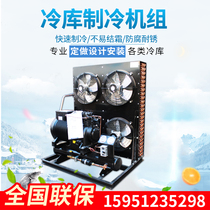 Cold storage Full set of refrigeration equipment 220v small tea fruit and vegetable fresh storage refrigeration unit Air cooler customization