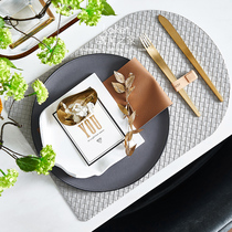 Koket can Nordic light luxury model room Western tableware soft clothing exhibition hall table platinum color knife and fork meal buckle