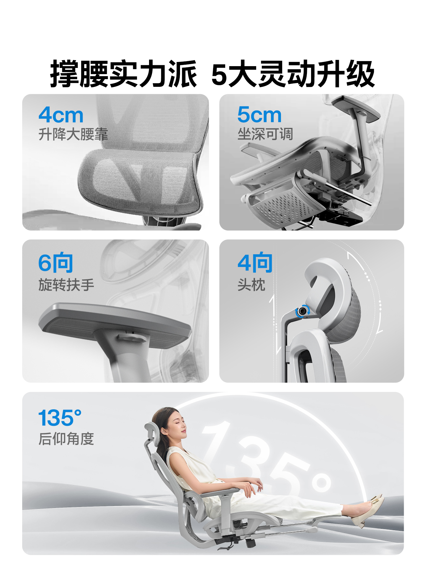 UE 永艺 新沃克PRO高配 人体工学电脑椅 带脚托+3D扶手 88VIP会员国补折后¥379.48包邮 淘金币可抵扣15元 晒单返20元红包