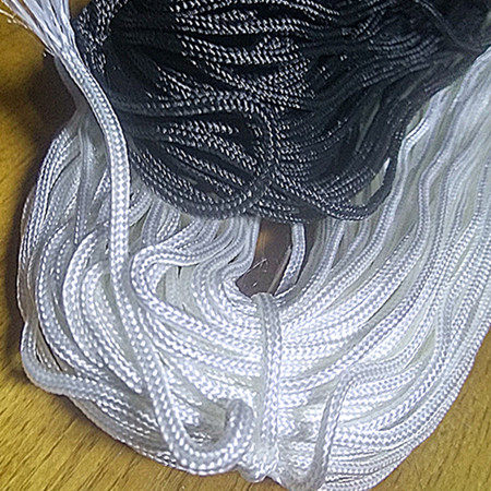 Black white curtain rope 1 5-2MM rope wrap core nylon rope blinds pull rope braided rope 90 m