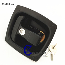 Special car door lock MS858-1C caravan door lock cart engineering car mechanical distribution box Flat lock panel lock