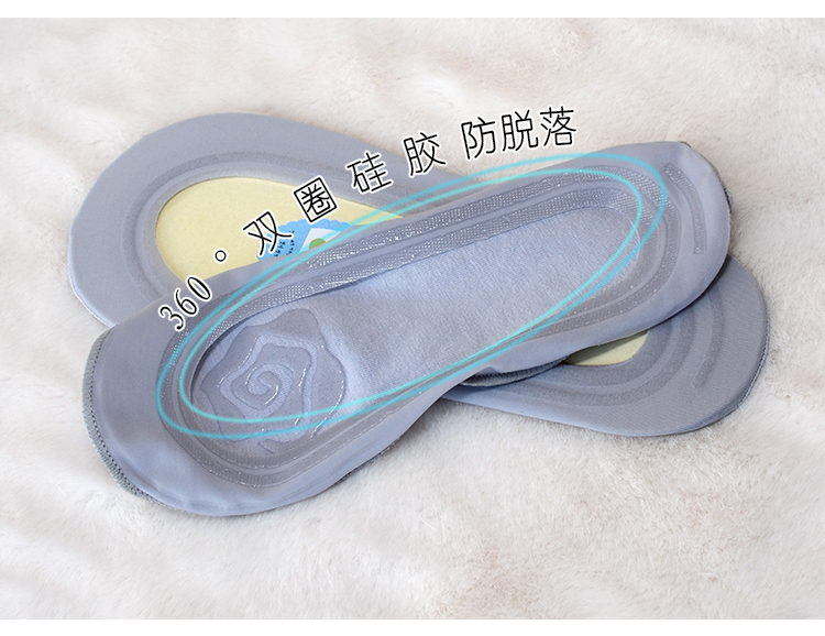 Băng lụa vớ thuyền nữ vô hình sâu miệng mùa hè siêu mỏng non-slip silicone vớ ngắn cotton dưới Hàn Quốc giày đơn vớ vớ