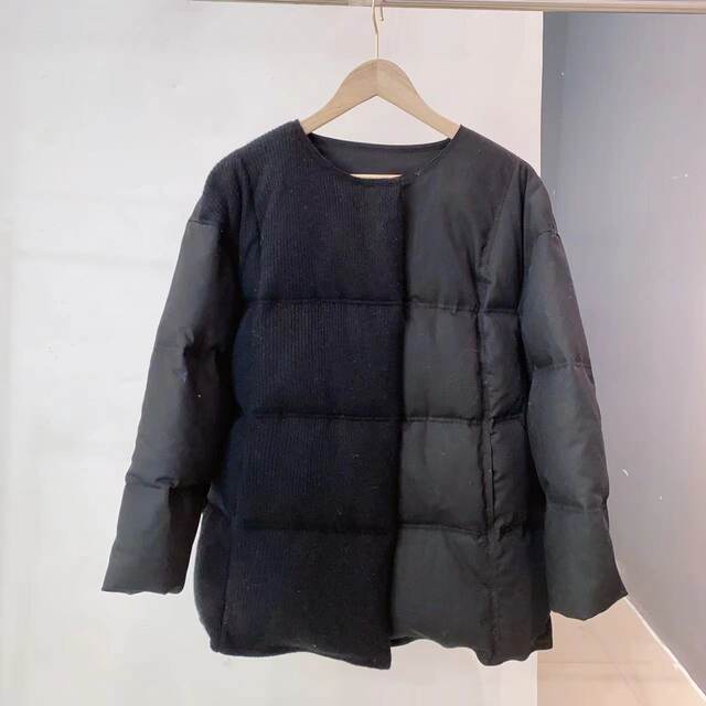 Nalanxun NO ສົ່ງຄືນຄ່າສົ່ງ 30% cashmere 70% wool 90 white goose down linen down jacket length 73