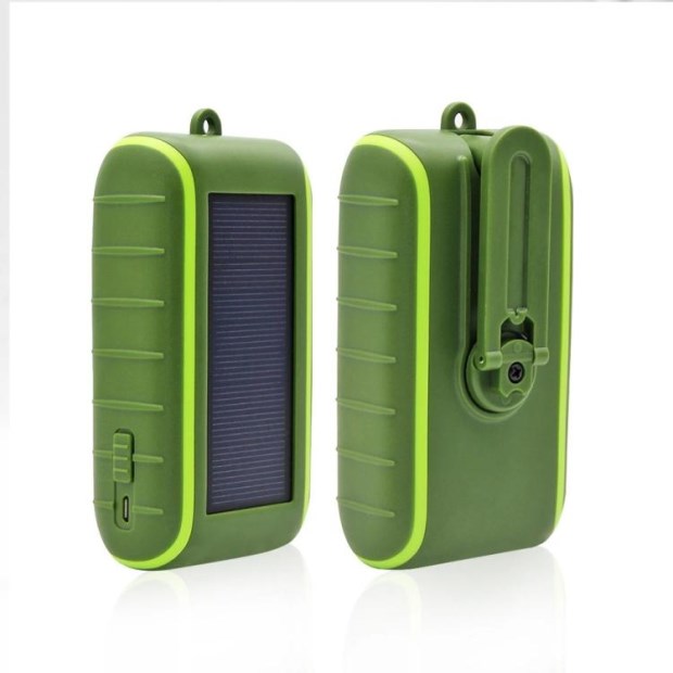 Dynamo 10.000 mA Solar Power quân gấp thiết bị bằng tay sạc kho báu Universal Mobile - Ngân hàng điện thoại di động sạc dự phòng mi