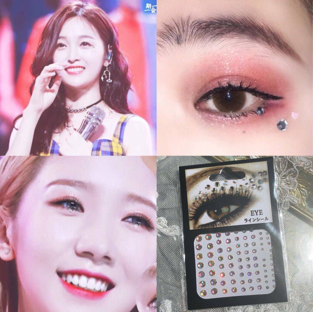 Jewelry of the eyes Diamond sequin makeup Eye corner sticker makeup Star sticker on the face Accessories face decal