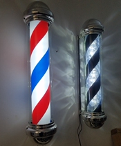 Hair turn light haircut Energy-saving led waterproof wall hanging hair salon logo light box Outdoor wall hanging barbershop turn light small
