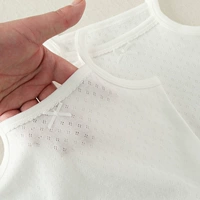 Хлопковая летняя майка без рукавов, дышащее нижнее белье